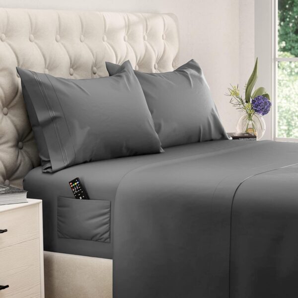 DREAMCARE Queen Sheet Set – 4 pcs Cooling Sheets