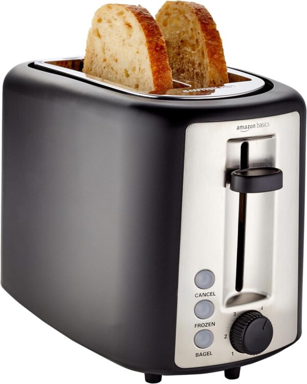 Amazon Basics 2 Slice Toaster With Extra Wide Slots