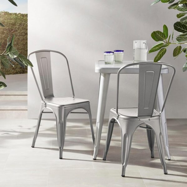 Amazon Basics Metal Dining Chairs - Image 4