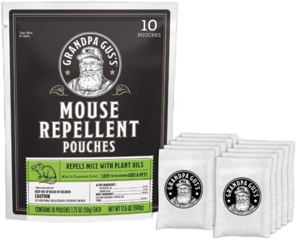 Grandpa Gus's Extra-Strength Mouse Repellent Pouches,