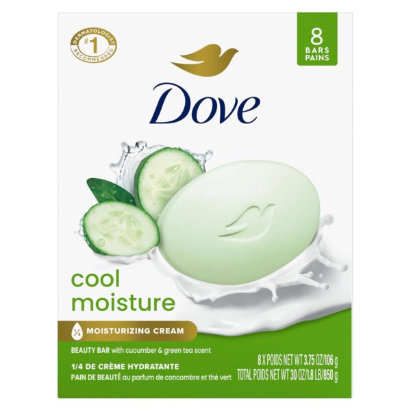 Dove Beauty Bar Soap Cool Moisture Cucumber