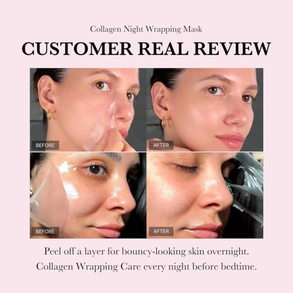 medicube Collagen Overnight Wrapping Peel Off Facial Mask Pack - Image 3