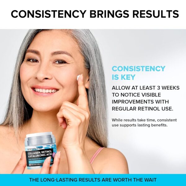 SimplyVital Collagen, Retinol & Hyaluronic Acid Cream - Image 3